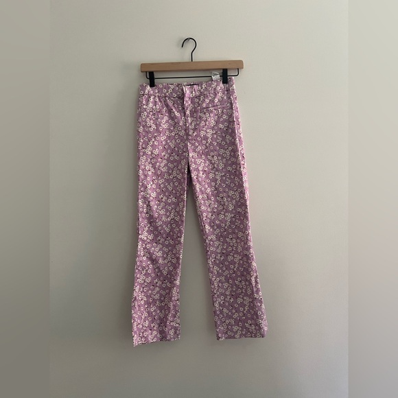 Zara Denim - Zara Floral Flare Jeans Small